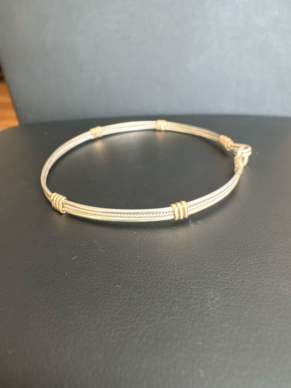 Ronaldo Jewelry Be Kind Bracelet 925 Sterling Silver Gold Accent 7.5 - Picture 15 of 16